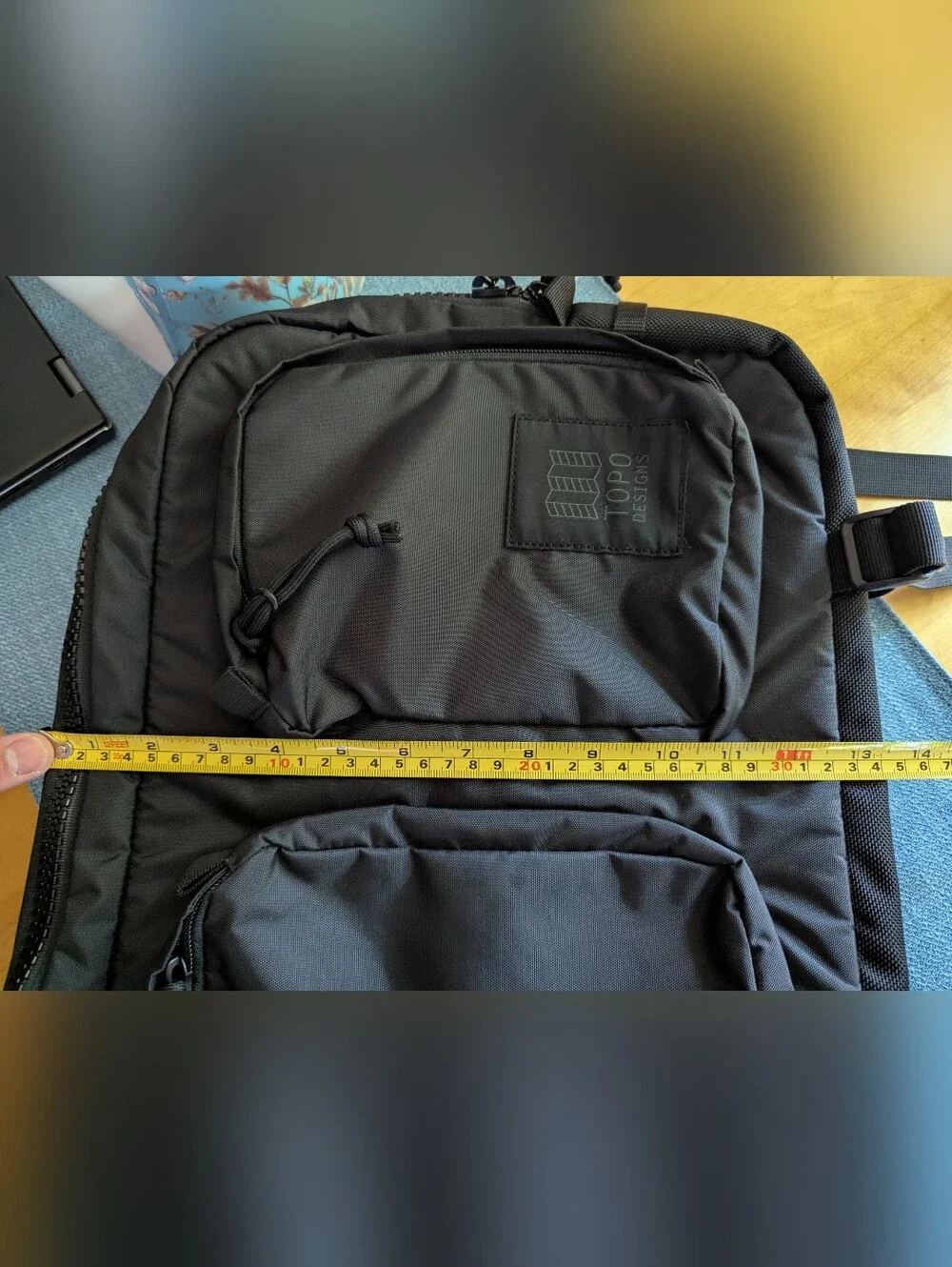 Topo Designs Global Briefcase 3-Way Backpack Laptop Bag NWOT Black Logo